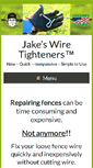 Mobile Screenshot of jakeswiretighteners.com